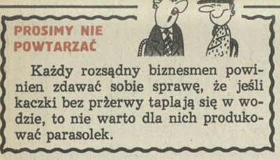 Prosimy nie powtarzać