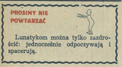 Prosimy nie powtarzać