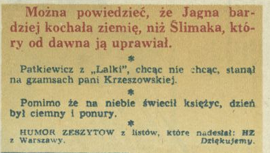 Humor zeszytów