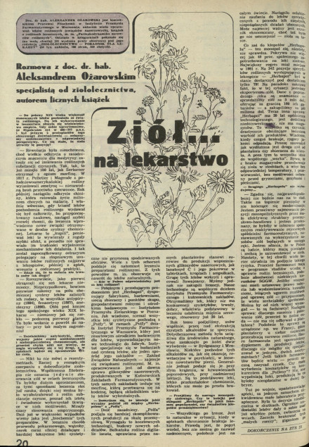 Ziół na lekarstwo