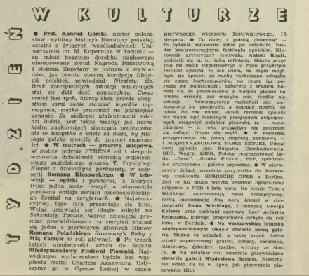 Tydzień w kulturze