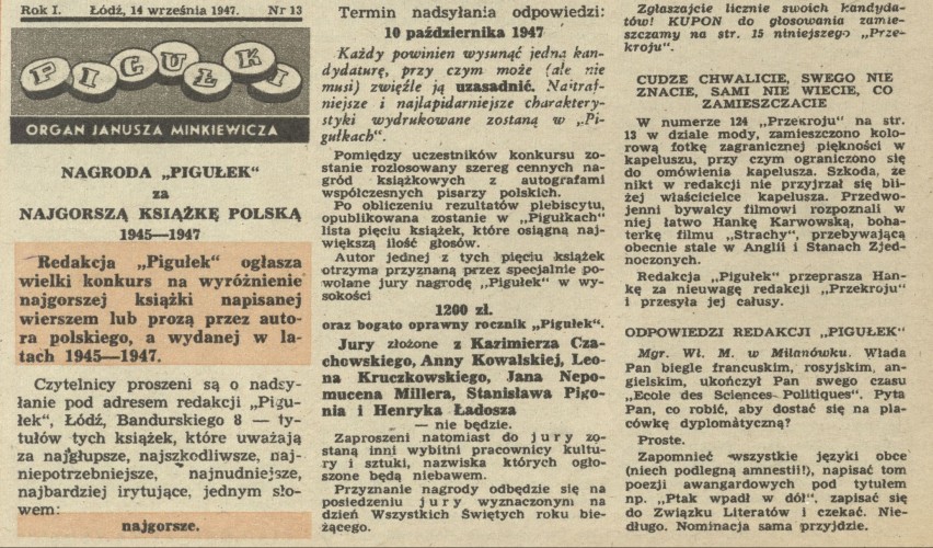 Pigułki - organ Janusza Minkiewicza