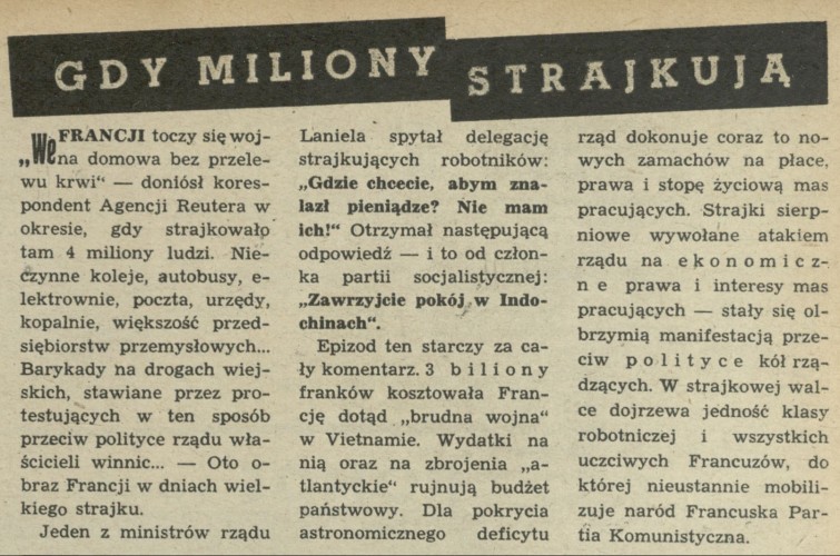 Gdy miliony strajkują