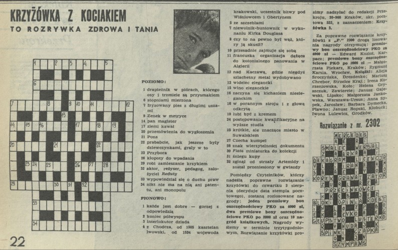 Krzyżówka z kociakiem