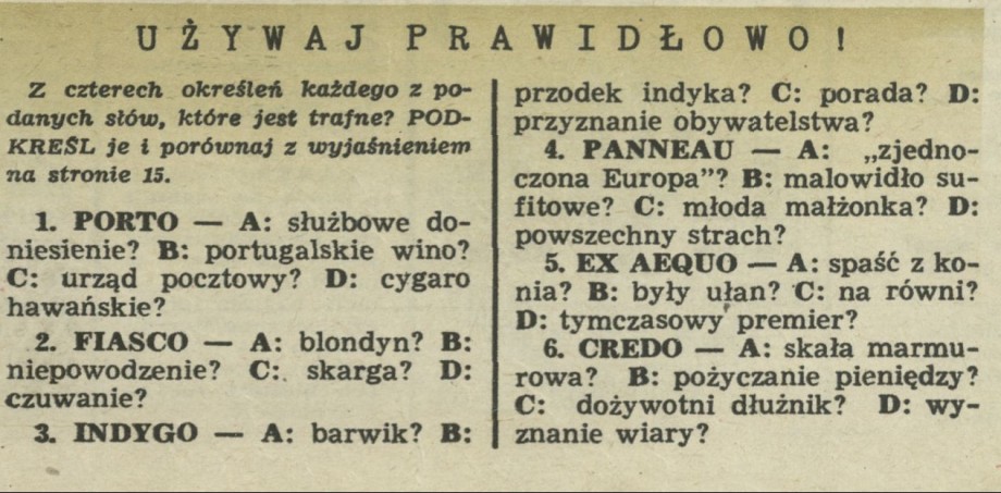 Używaj prawidłowo