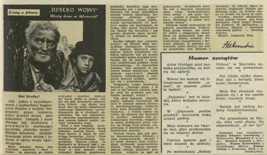 "Dziecko wojny". Złoty Lew w Wenecji