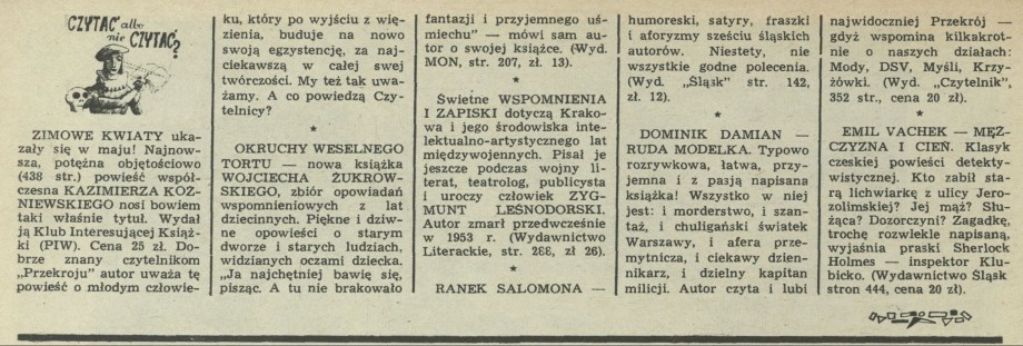 Czytać albo nie czytać?