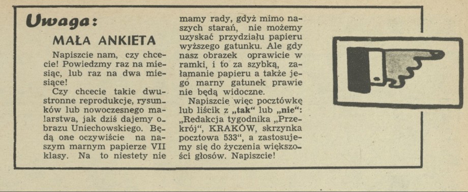 Mała ankieta