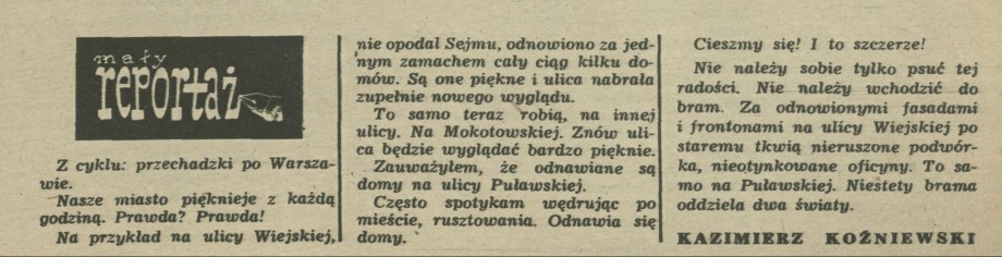 Mały reportaż