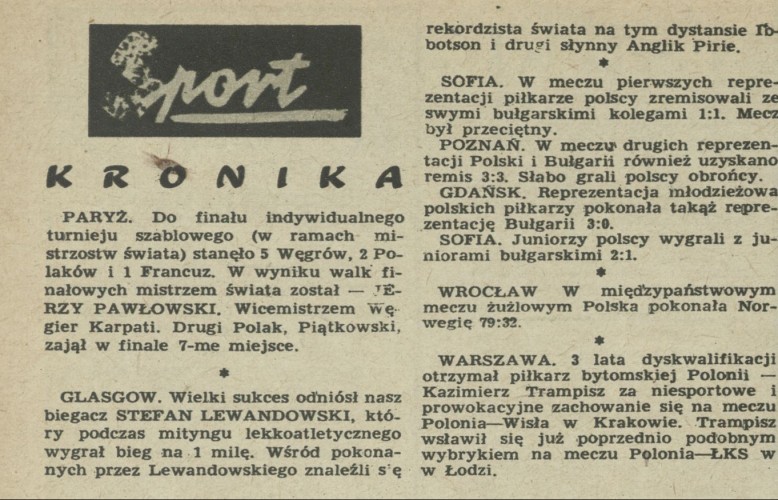 Kronika (sportowa)