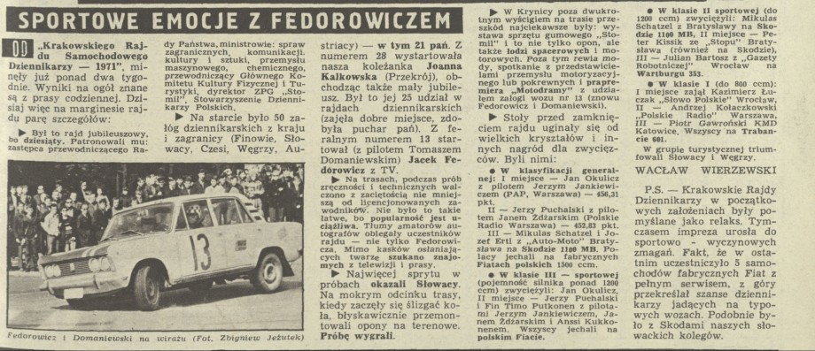 Sportowe emocje z Fedorowiczem