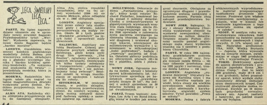 Lecą świetliki lecą, lecą...