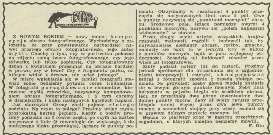 Pstryk. Kącik fotoamatora