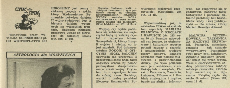 Czytać albo nie czytać?