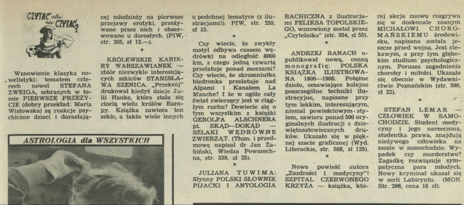 Czytać albo nie czytać?