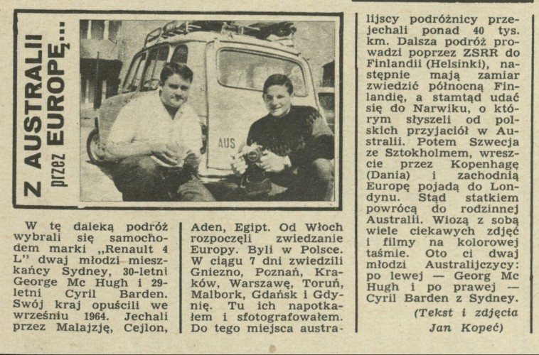 Z Australii przez Europę...