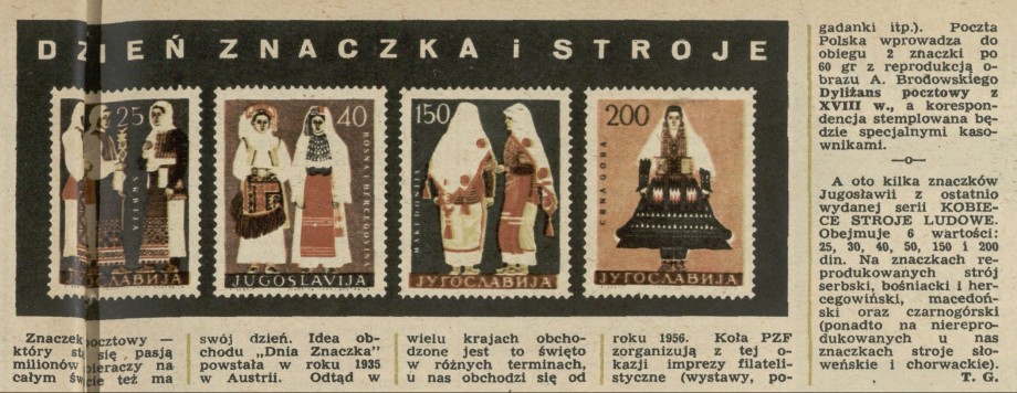 Dzień Znaczka i stroje