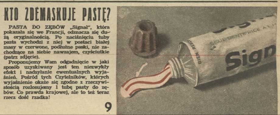 Kto zdemaskuje pastę?