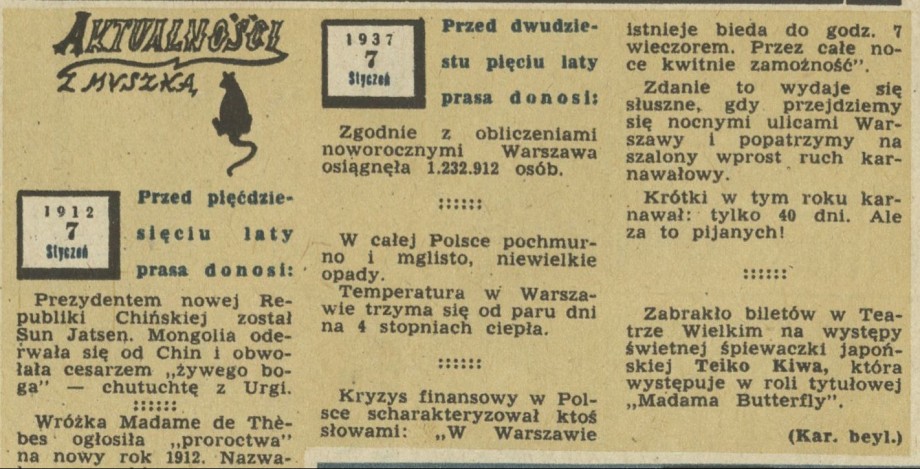 Aktualności z myszką