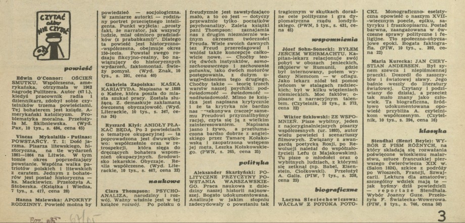 Czytać albo nie czytać