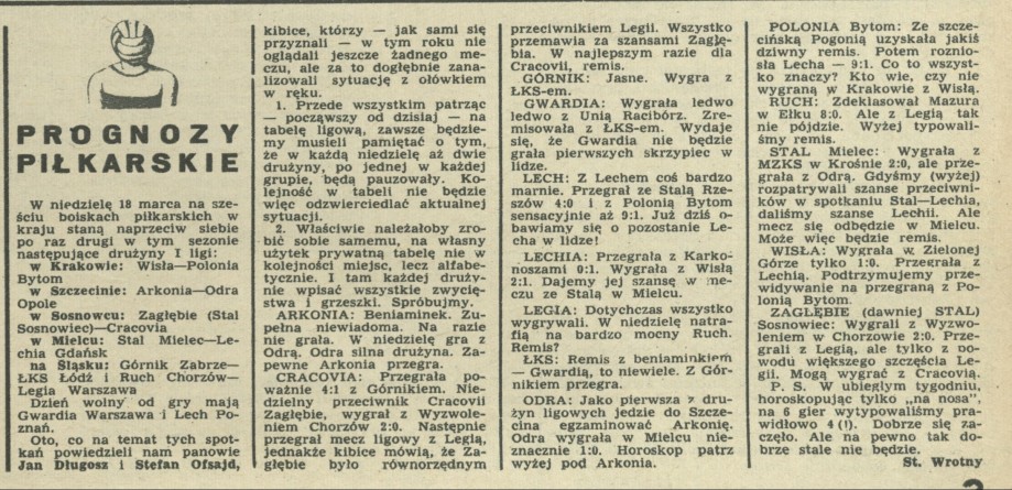 Prognozy piłkarskie