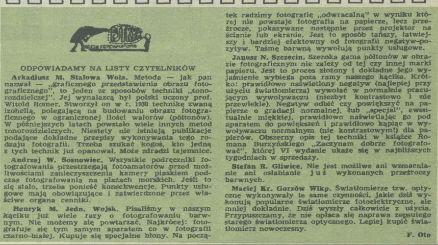 Pstryk. Kącik fotoamatora