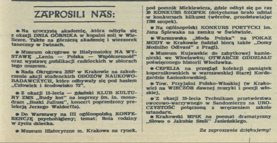Zaprosili nas