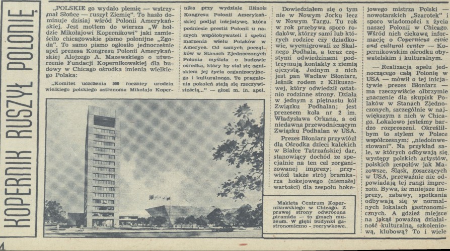 Kopernik ruszył Polonię