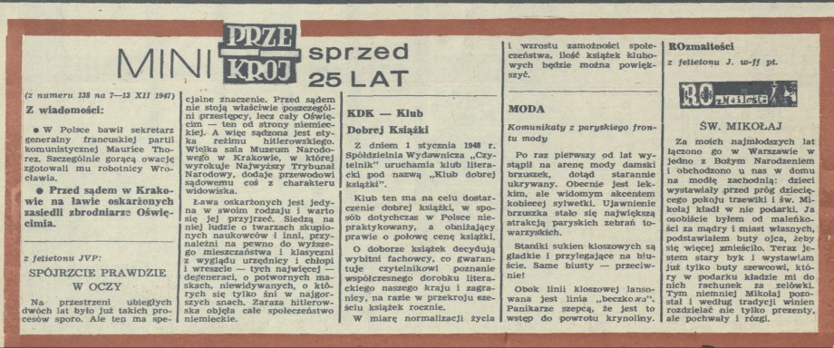 Mini Przekrój sprzed 25 lat
