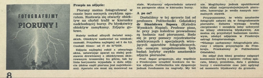 Fotografujmy pioruny