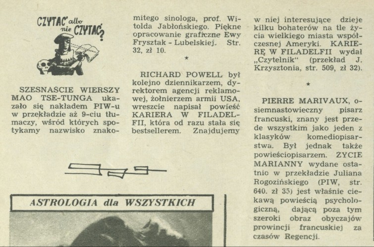 Czytać albo nie czytać?