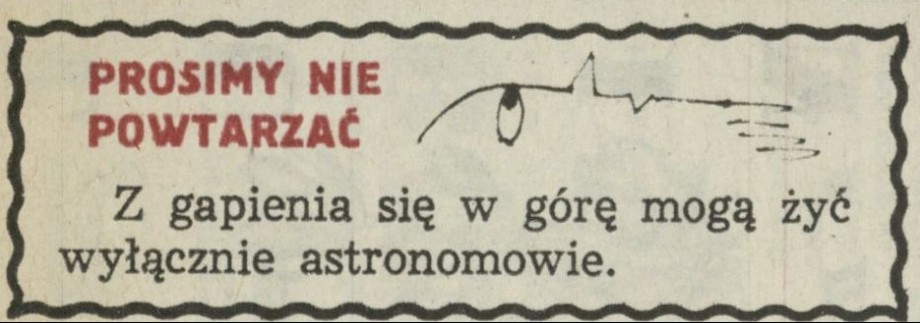 Prosimy nie powtarzać