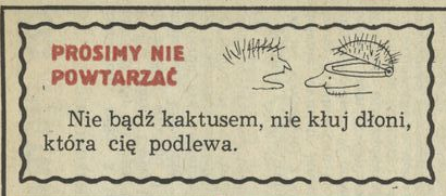 Prosimy nie powtarzać