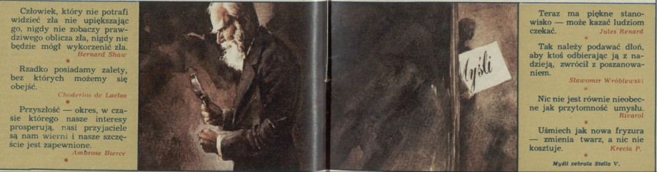 Myśli ludzi wielkich, średnich i psa Fafika