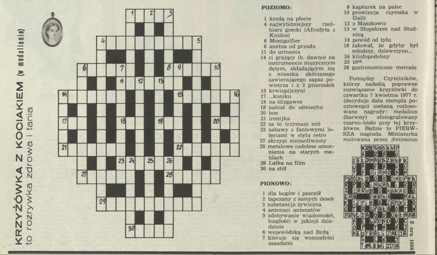 Krzyżówka z kociakiem