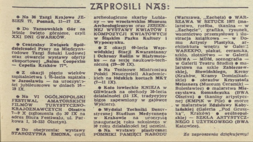 Zaprosili nas