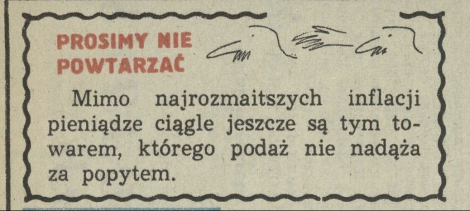 Prosimy nie powtarzać