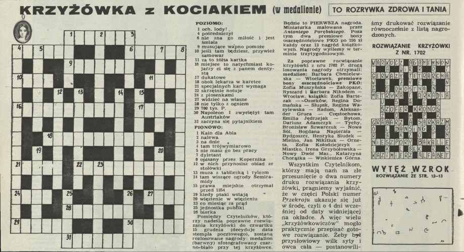 Krzyżówka z kociakiem