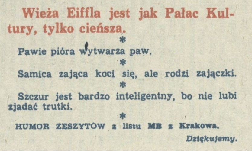 Humor zeszytów