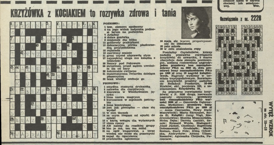 Krzyżówka z kociakiem