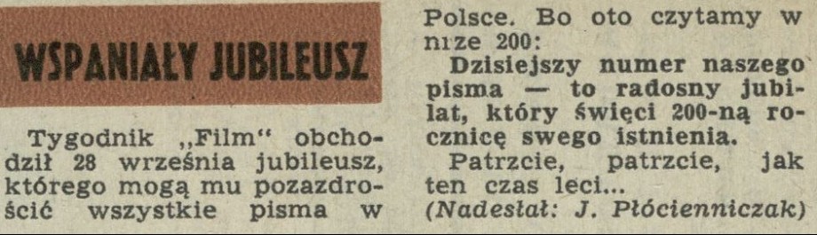 Wspaniały jubileusz